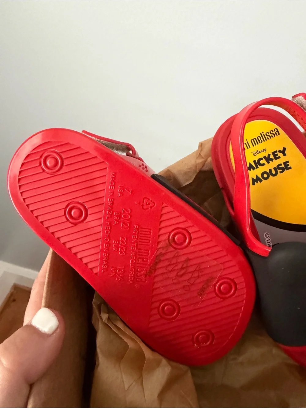 Mini Melissa Mickey Mouse Toddler Sandals - New in box